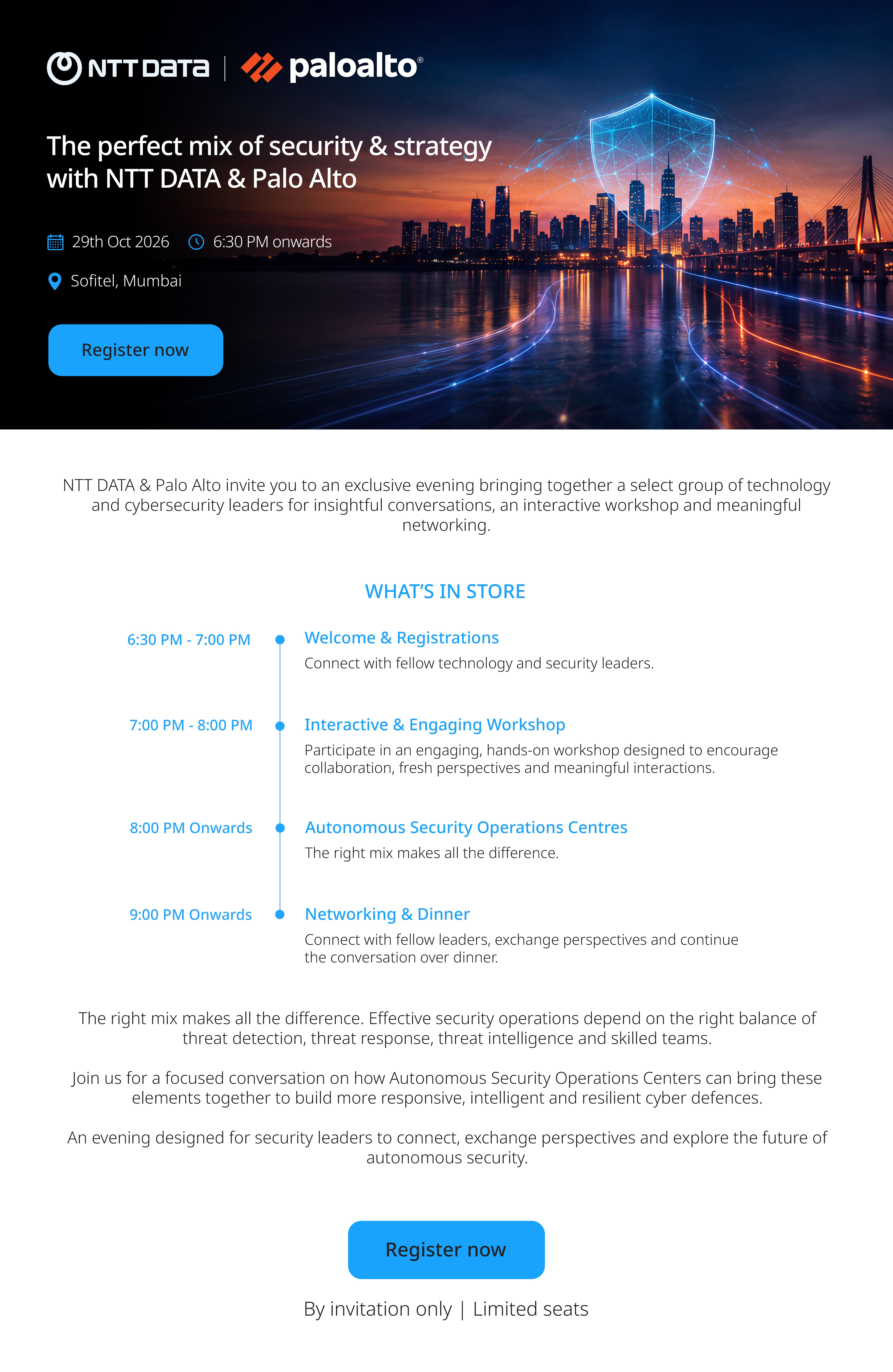 The Insurance 2030 Challenge Wall — NTT DATA. From AI potential to business impact. 29 Oct | 6:30PM. Jio World Convention Centre. Register Now.